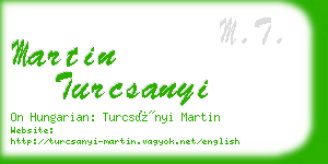 martin turcsanyi business card